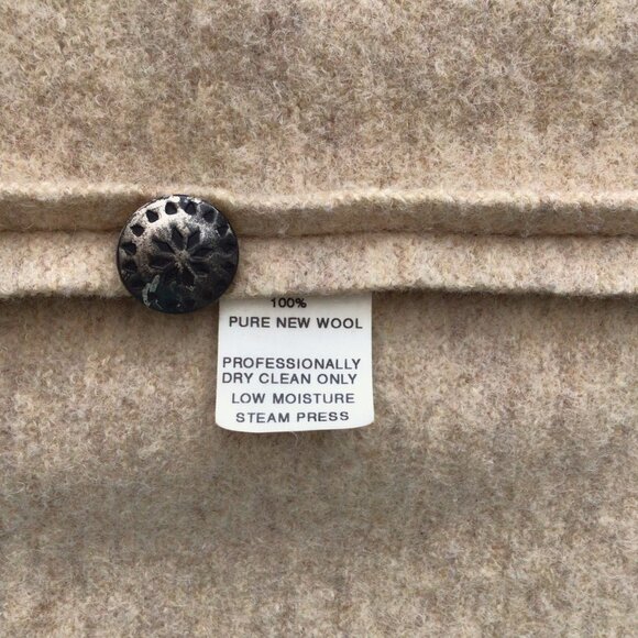 Vintage Boiled Wool Coat Jacket - Picture 9 of 9